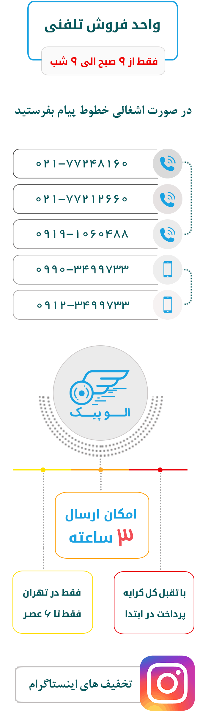 شماره های تماس می شاپ ایران